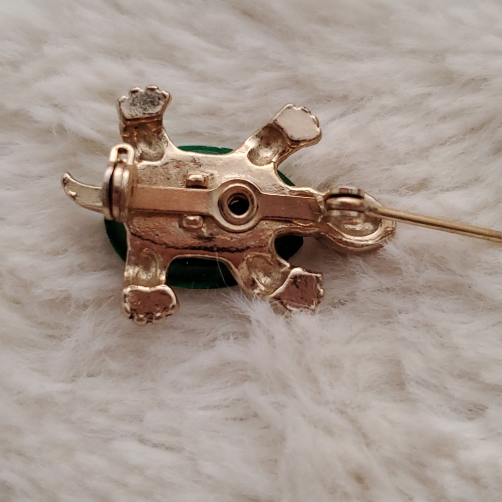 Tiny Turtle Pin with Rhinestones NWOT! - Picture 7 of 8